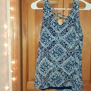 Cross front tank top